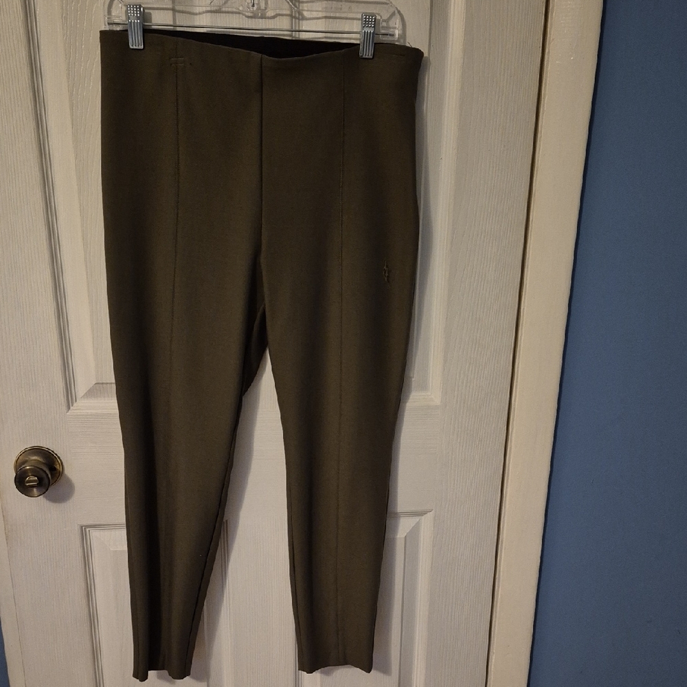 Talbots Classic Portland Pant Olive Green